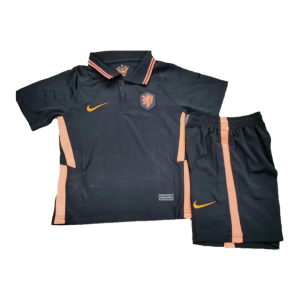 Netherlands Kid’s Soccer Jersey Away Kit (Shirt+Short) 2021
