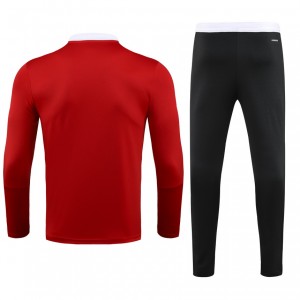 Ajax Zipper Sweat Kit ( Top + Pants ) Red 2021/22