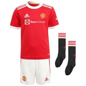 Manchester United Kid Soccer Jersey Kit (Jersey+Short) Home Replica 2021/22