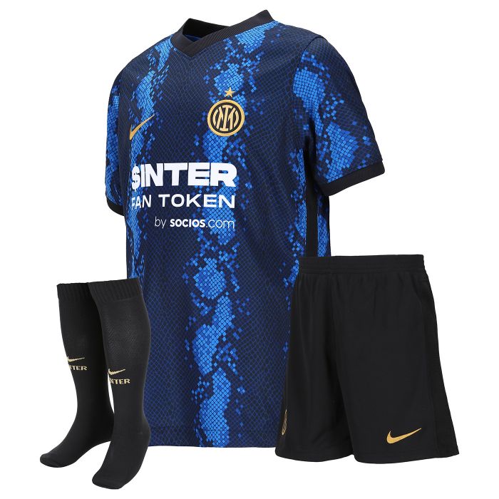 China Wholesale Fc Barcelona New Kit Exporters –  Inter Milan Soccer Jersey Kid Home Replica 2021/2022  – WoHoo