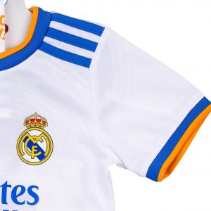 Real Madrid Soccer Jerseys Kid Home 2021/2022