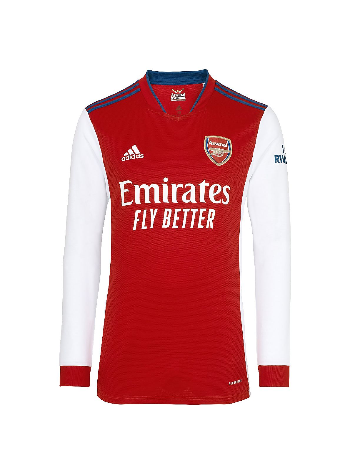 Arsenal Soccer Jersey Long Sleeve Home Replica 2021/22