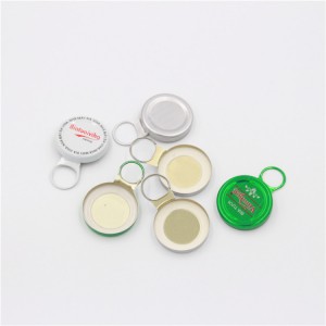 factory Outlets for Hot Sale Easy Open Glass Bottle Same as Peliconi Aluminum Ring Pull Caps