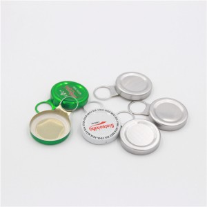 factory Outlets for Hot Sale Easy Open Glass Bottle Same as Peliconi Aluminum Ring Pull Caps