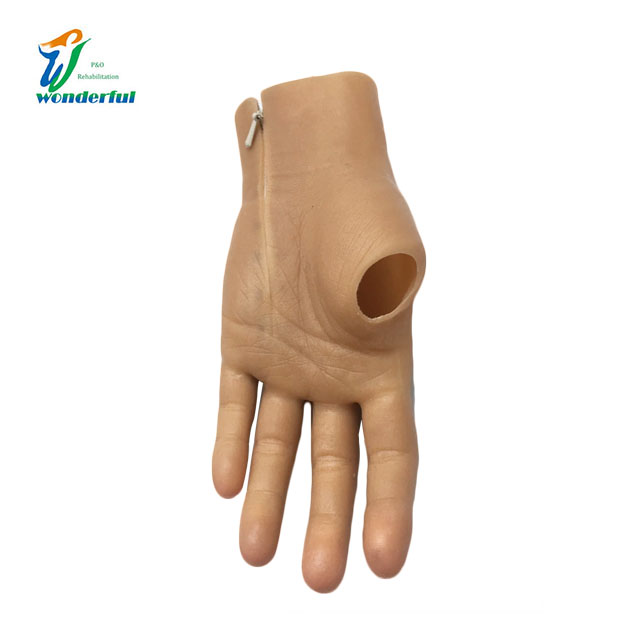 China Medical grade rubber Beauty prosthetic silicone hand