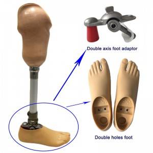 Top Quality Artificial Limb Prosthesis Single Axis Foot Two Holes Artificial Leg Foot Prosthetics Foot