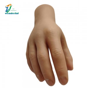 Medical grade rubber short electrical hand prosthetic silicone cover