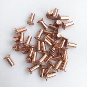 Copper Rivets Made In China Fasteners Copper Brass Round Head Solid Rivets