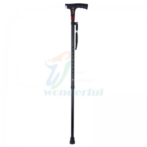 New Fashion Design for rehabilitation equipment height adjust cane Wholesale portable elderly 4 leg walking stick medic