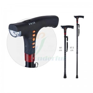 Excellent quality Rehabilitation Tools Crutch Folding with Radio and Alarm Multifunctional Folding Crutch with Chair