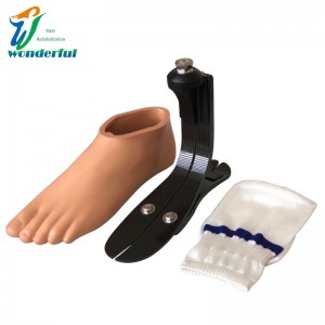 High Ankle Carbon Fiber Elastic Foot with Aluminum adaptor