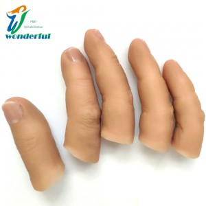 Beauty prosthetic silicone finger