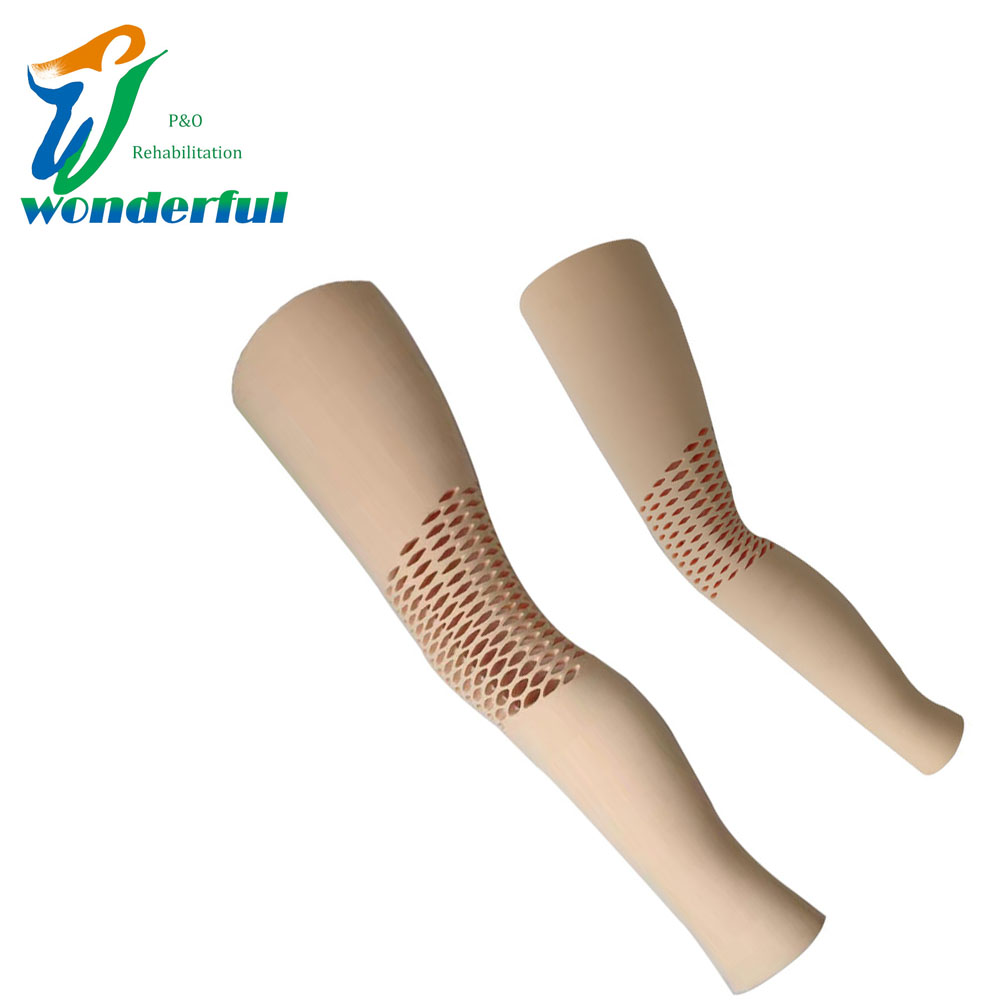 100% Silicone Prosthetic Leg Skin Cover - BK Below Knee Amputees