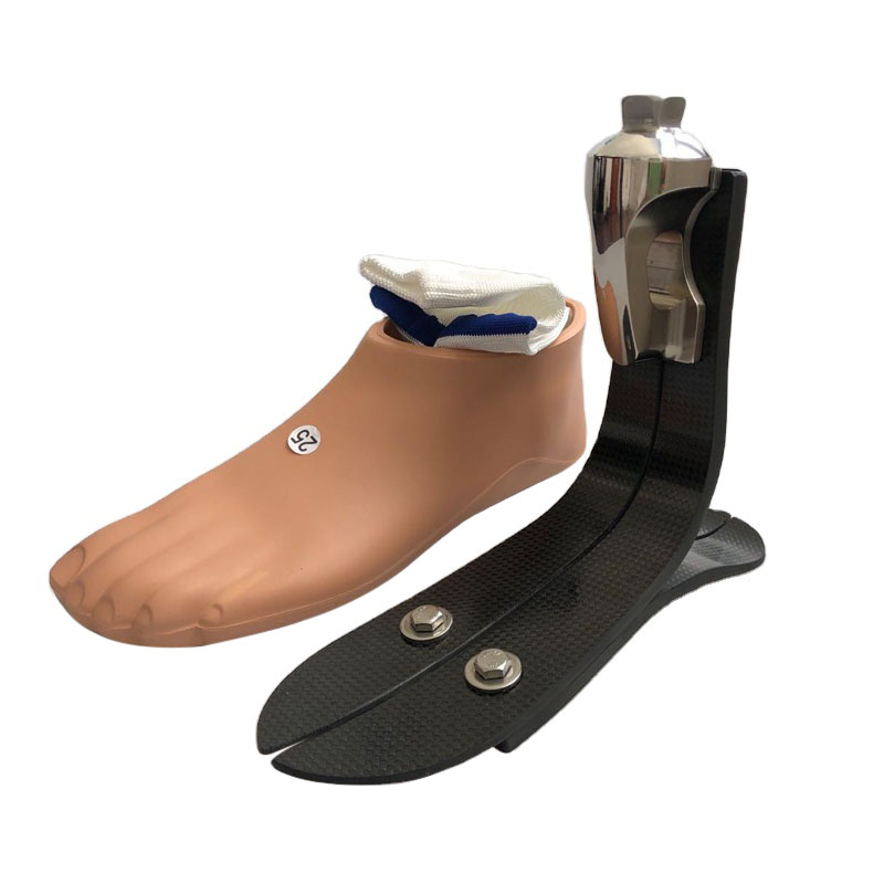High Quality for Orthotic Knee Joint Titanium Swiss Lock - Prosthetic Leg High ankle Prosthetic Foot Carbon Fiber With Titanium Adapter  – Wonderfu