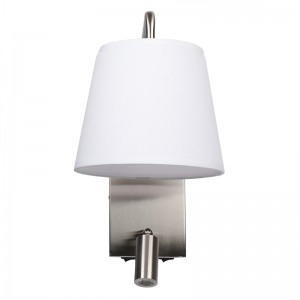 Modern style wall lamps fabric lamp shade spotlights bedside lamp for bedroom decoration