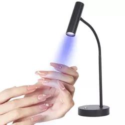 Nofëllbar Wireless LED UV Desk Nagellampe fir Nagellacktrockner Flash Cure Touch Liicht