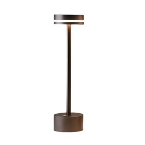 Lámpada de mesa recargable LED Dimmer, estilo batería