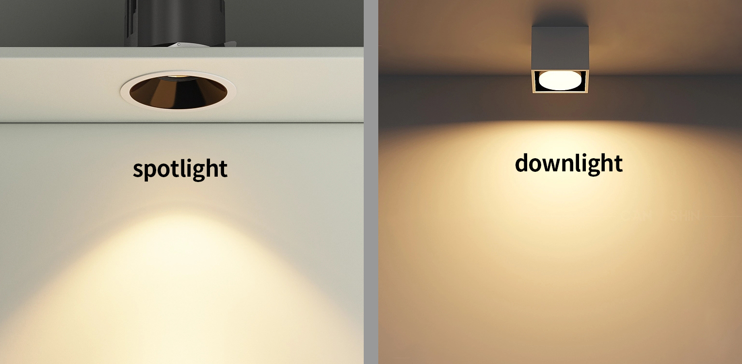 Каква е разликата между прожекторите и надолу?Не се бъркайте!