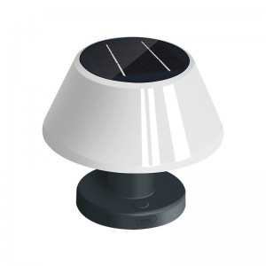 Solarna zewnętrzna mała lampa stołowa kempingowa, przeciwdeszczowa lampka nocna, nastrojowa lampa stołowa