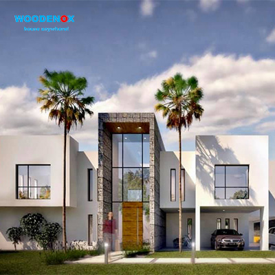 Cheap PriceList for Prefabricated Steel Frame House - Light Gauge Steel Villa Luxurious Multiple Rooms Prefab House – WOODENOX
