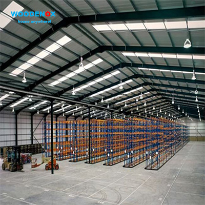 Top Suppliers Prefab Garage - Steel Frame Warehouse Metal Building Steel Structure Prefab House – WOODENOX detail pictures