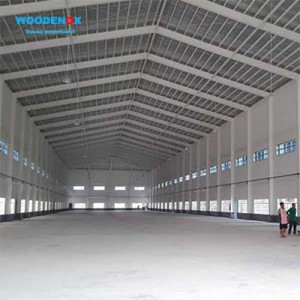 Factory directly supply Mobile Home Ceiling Panel - Steel Frame Warehouse Metal Building Steel Structure Prefab House – WOODENOX