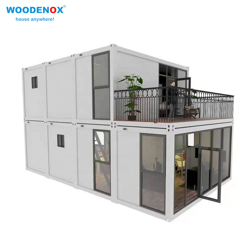 Two Storeis Modern Flat Pack Container Houses WFPH30 - WOODENOX