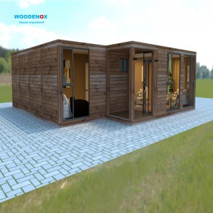 Flat Pack House Log Cabin WFPH24191 – Two Storey 3 Bedroom Prefabricated Houses