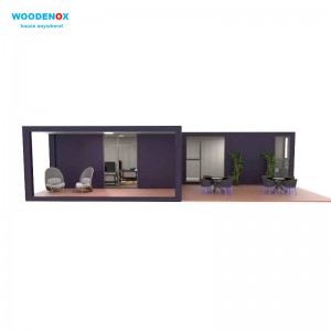 Trending Products Prefabricated Container House - Flat Pack Container House WFPH2551 – 2 Bedroom Customizable Luxury Prefab Houses – WOODENOX