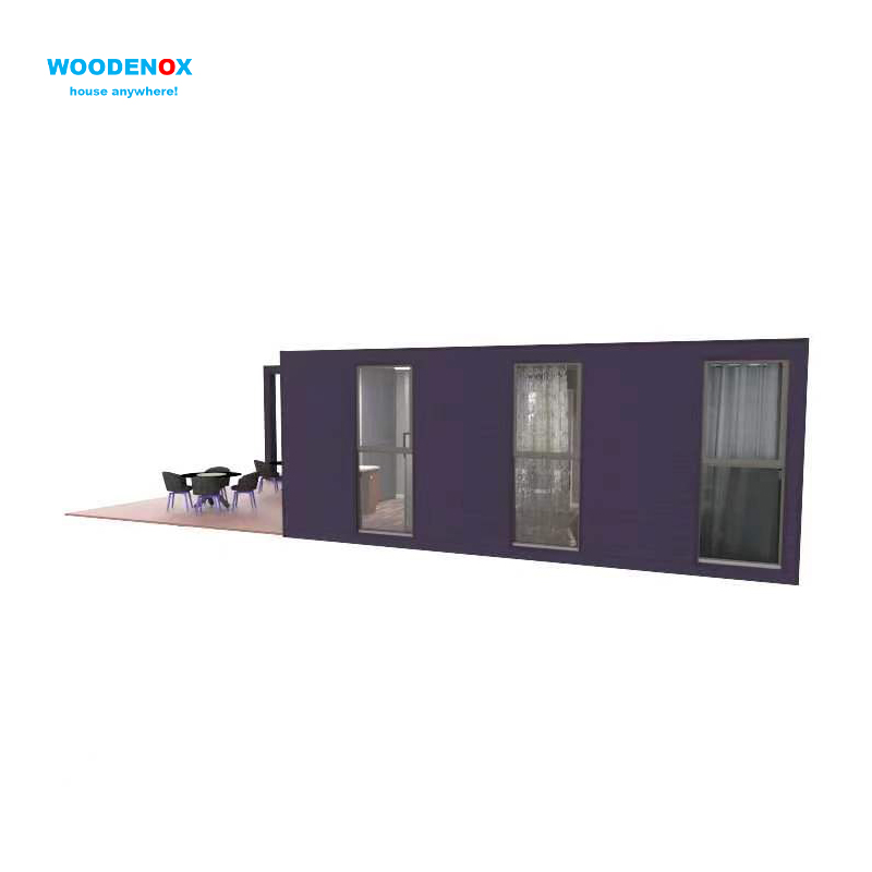 Trending Products Prefabricated Container House - Flat Pack Container House WFPH2551 – 2 Bedroom Customizable Luxury Prefab Houses – WOODENOX detail pictures