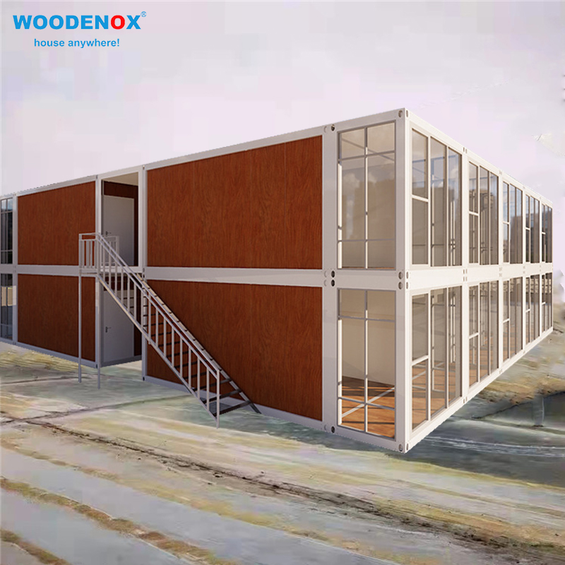 luxury prefab building flat pack container homes WOODENOX