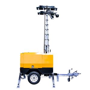 10m Mast Light Tower Mobile Trailer KLT-10000V Surveillance