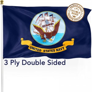 US NAVY Flag Embroidery Printed for Pole Car Boat Garden