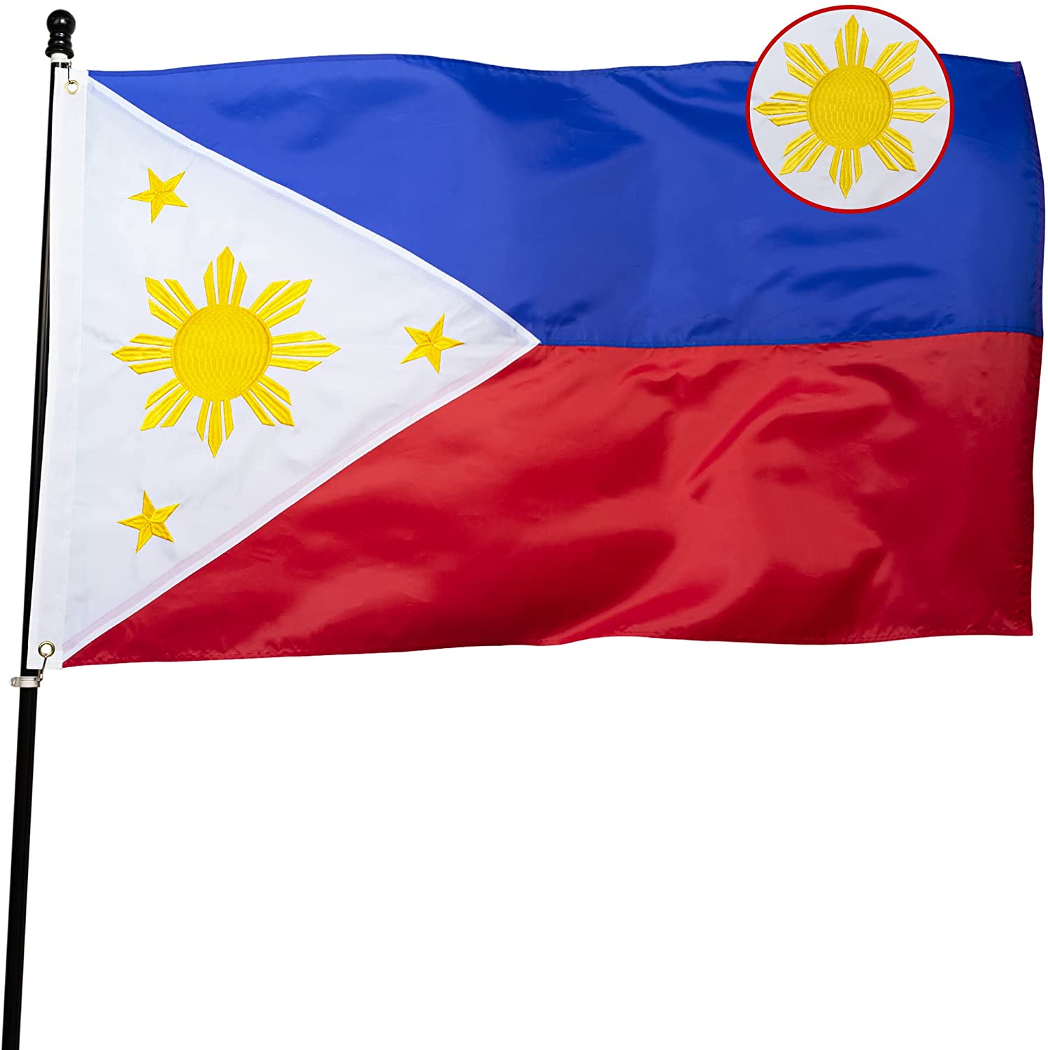 1 Emboidery Philippine Flag