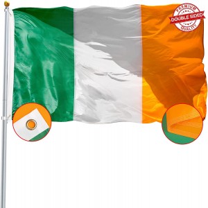 Irish Flag Embroidery Printed for Pole Car Boat Garden