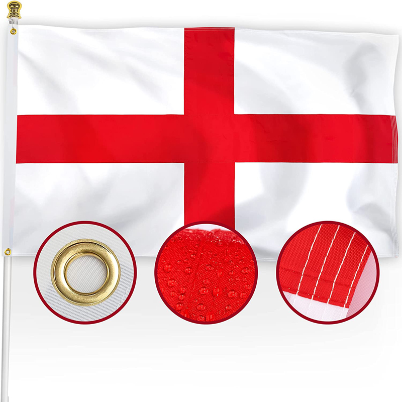 English Flag Embroidery Printed for Pole Car Boat Garden Featured Image