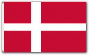 Danish Flag Embroidery Printed for Pole Car Boat Garden