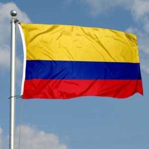 Columbian Flag Embroidery Printed for Pole Car Boat Garden