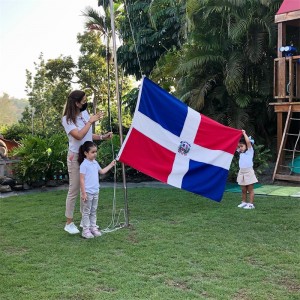 Dominican Flag Embroidery Printed for Pole Car Boat Garden
