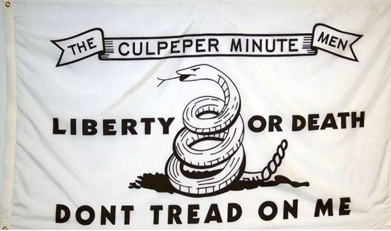 History of Culpeper Flag Gadsden flag and Navy Jack flag