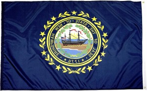 Embroidery Printed Hampshire State flag for flagpole Car Boat Garden