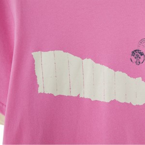 Groothandel 2022 Mode T-shirt met korte mouwen voor dames, roze tops
