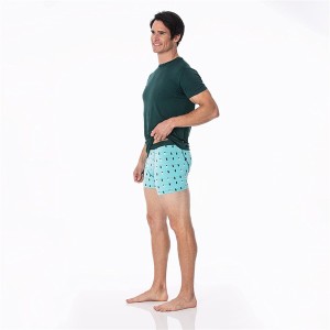 Anti-Bacterial Breathable กางเกงชั้นในชายชุดชั้นในสบายพิมพ์กางเกงบ็อกเซอร์ชุดชั้นในชาย