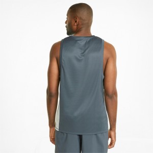 Ny design sommar ärmlös vanlig polyester Snabbtorkande t-shirt för män för utomhusbruk