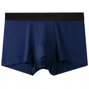 Modal boxer briefs custom design logo men underwear cotton plain boxers shorts