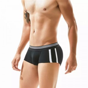 ຂາຍສົ່ງ Sexy gay ຜູ້ຊາຍ underwear Boxer ຝ້າຍແຂງຜູ້ຊາຍ Panties U Convex Pouch ແອວຕ່ໍາ Boxers ສັ້ນ Homme