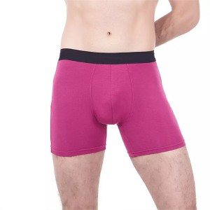 Wholesale and Custom Logo Cotton And Spandex Sport Boxer Briefs For Men Underwear