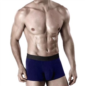 Modal boxer briefs custom design logo men underwear cotton plain boxers shorts