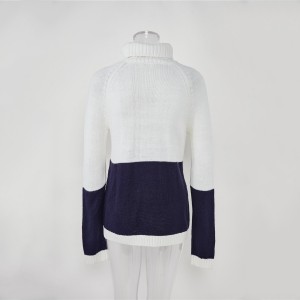 2022. gada ziemas gadījuma raksturs ar garām piedurknēm, adīts jauns korejiešu stila trikotāžas džemperi, sieviešu topi