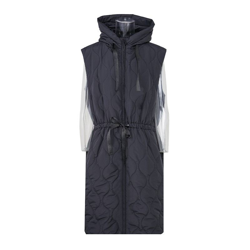 Anti cotton calendering glue spraying cotton Short Foldable Women Jacket Winter Vest coat Featured Image